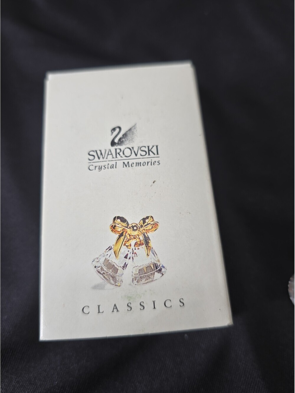 VintageSwarovski Figurine Collectible Crystal Memories Wedding Bells In Box
